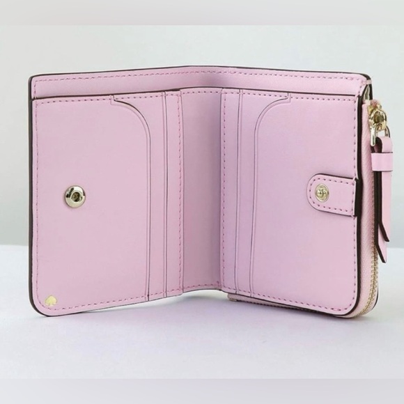Kate Spade Flock Party Novelty Small L-Zip Bifold Wallet - NWOT - Picture 5 of 5